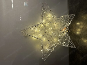 Wunderschöner silberfarbener Stern mit Timer NEU  Bild 5