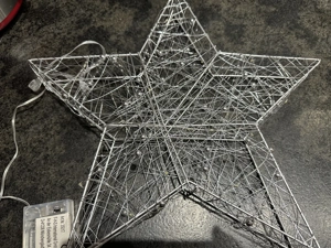 Wunderschöner silberfarbener Stern mit Timer NEU  Bild 7