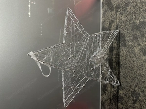 Wunderschöner silberfarbener Stern mit Timer NEU  Bild 6