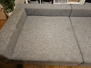 Große gemütliche Couch Sofa in grau Bild 2