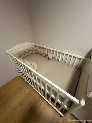 Gitterbett inkl. Matratze Bild 2