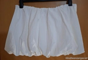 Weißer Ballon Minirock H&M Größe L Bild 3