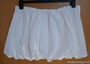 Weißer Ballon Minirock H&M Größe L