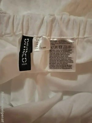 Weißer Ballon Minirock H&M Größe L Bild 2