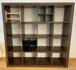 IKEA Kallax-Regal dunkelbraun 149,5x149,5x39cm 