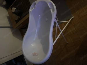 Babywanne mit neugeborenen Einsatz und Ständer  Bild 1