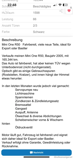 Mini Cooper R50  Bild 2