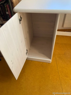 Schreibtisch Vollholz Bild 3