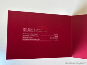 Wiener Philharmoniker 1 25 Unze oz Goldmünze Österreich 4 euro  Bild 3