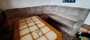 Wohnzimmerchouch mit Sessel Vintage 