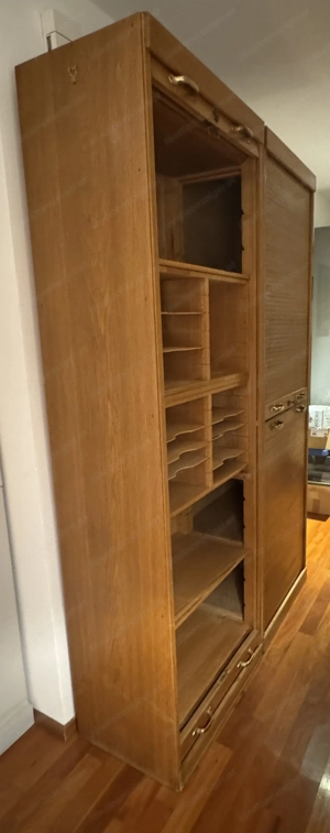 Büroschrank 50er Jahre - Rollladenschrank Bild 2