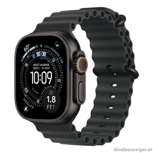 APPLE Watch Ultra 3 GPS + Cellular 49mm Schwarz Titanium Case mit Black Ocean Band