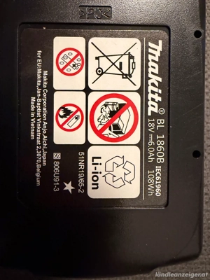 Makita Akku 18V 6A neu