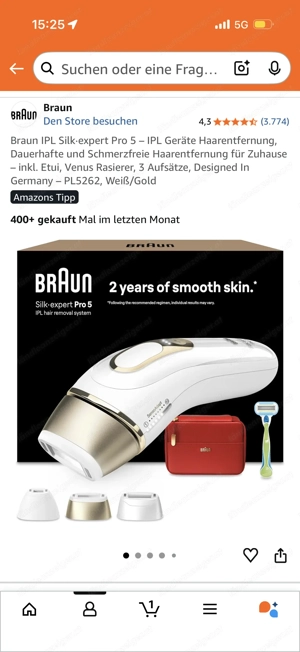 Braun IPL Silk Expert Pro 5 Haarentfernungsgerät