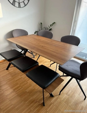 Esstisch mit Bank und Stühlen Bild 3