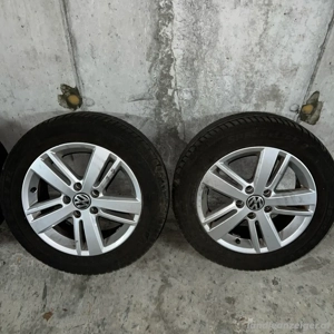 4x VW aulfelgen auf sommerreifen Semperit 205 55 16 V XL VAG Gruppe Bild 2