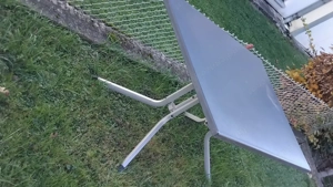 Kettler Gartenklapptisch silber Maße 160x95 cm