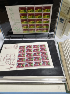 Briefmarken postfrisch Liechtenstein + Ertragsbriefe LI und CH Bild 3