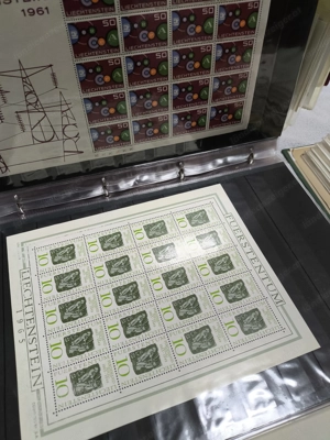 Briefmarken postfrisch Liechtenstein + Ertragsbriefe LI und CH Bild 5