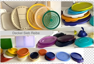 Tupperware Deckel Siebeinlagen Reibe Bild 3