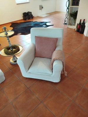 behelfsmäßige "Couch" mit Couchsessel für Partyraum zu verschenken Bild 5