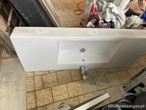 Waschbecken keramik, Duravit Vero Möbelwaschtisch 125 cm, mit 1 Hahnloch, mit Überlauf Bild 5
