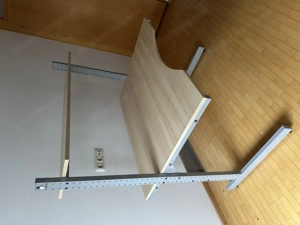 Großer stabiler Schreibtisch + Regal Aufsatz   Höhenverstellbar Bild 1