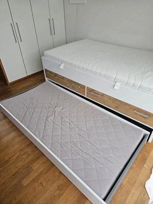 Hochwertiges Jugendbett mit ausziehbarem Gästebett  Bild 4