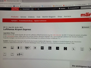 Märklin HO 26671 Lufthansa Airport Express, WS, Sound, MFX + OVP Bild 7