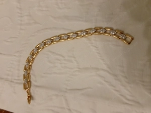 Armband - mit vielen weißen Steinen  Bild 2