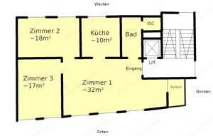 3-Zimmer 83m2 Innenstadt Dornbirn Bild 3