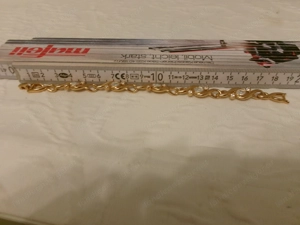  Armband goldfarben mit weißen Steinen Bild 3