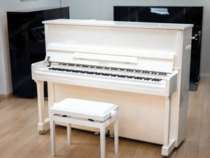 Sehr schönes Berdux Klavier in weiß poliert! Kostenlose Lieferung in ganz Vorarlberg(*)