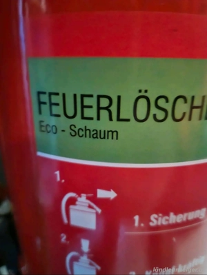 Gloria Feuerlöscher 6L Schaum vorgeführt