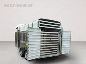 HUMER Tier- und Viehtransporter TA510G12 Vieh - Klappe + Türe 372x178x212 3500 kg 16" Bild 4