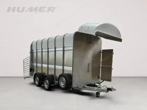 HUMER Tier- und Viehtransporter TA510G12 Vieh - Klappe + Türe 372x178x212 3500 kg 16" Bild 6