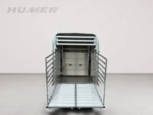 HUMER Tier- und Viehtransporter TA510G12 Vieh - Klappe + Türe 372x178x212 3500 kg 16" Bild 3