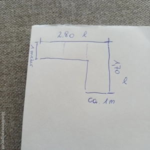 andas ecksofa  farbe - taupe.2.80  170 meter Bild 3