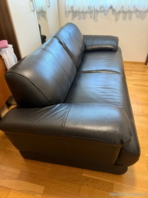 Echte Leder-Couch   gratis abzugeben