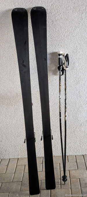 Rossignol Carving Schi 162 cm inkl. Stöcke 125 cm Bild 2