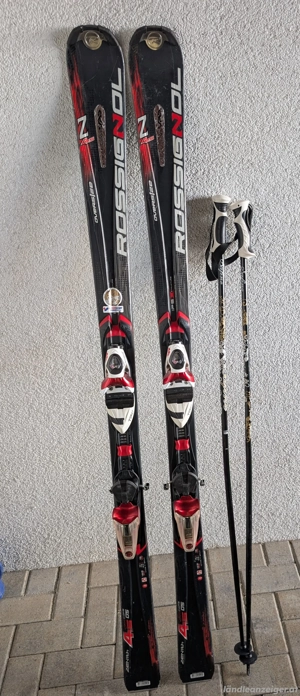 Rossignol Carving Schi 162 cm inkl. Stöcke 125 cm