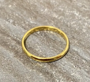 Edelstahl-Ring vergoldet, Ringgröße 56 Bild 4