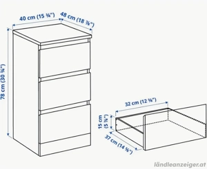 Malm Kommode oder Nachtkästchen Bild 2