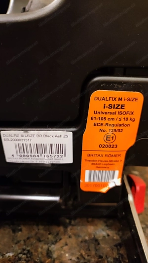 Britax Römer Dualfix M i-Size Kindersitz Bild 5
