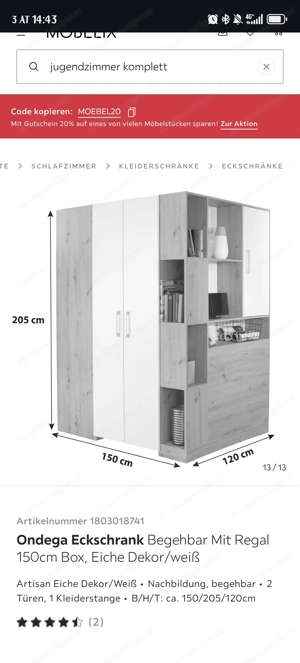 Begehbarer Kleiderkasten Bild 2