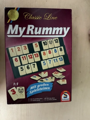 diverse Gesellschaftsspiele, Rummy, Monopoly, Halli Galli, Andor, Siedler