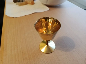 Sakral- oder Weinverkostungsbecher 24 Karat Vergoldet 