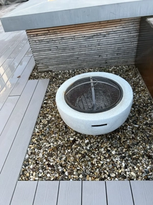 Feuerschale auch als Grill verwendbar