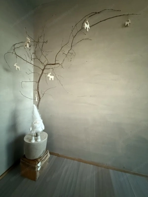 Unikat! Dekoration Baum in Beton auf Holz-Sockel