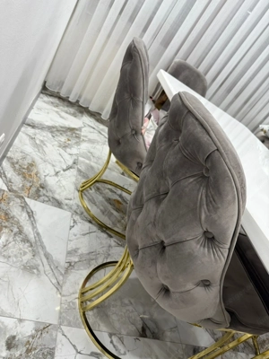 Luxus Wohnzimmermöbel mit Esstisch Bild 3